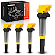 APIC1481 4 Pcs Yellow Ignition Coil