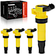 APIC1482 4 Pcs Yellow Ignition Coil
