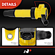 APIC1482 4 Pcs Yellow Ignition Coil