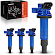 APIC1495 4 Pcs Blue Ignition Coil