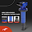 APIC1509 4 Pcs Blue Ignition Coil & 4 Pcs Iridium Spark Plug Kit