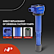 APIC1518 4 Pcs Blue Ignition Coil & 4 Pcs Iridium Spark Plug Kit