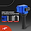 APIC1524 4 Pcs Blue Ignition Coil & 4 Pcs Iridium Spark Plug Kit