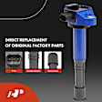 APIC1526 4 Pcs Blue Ignition Coil &4 Pcs Iridium Spark Plug Kit