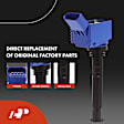 APIC1527 4 Pcs Blue Ignition Coil & 4 Pcs Iridium & Platinum Spark Plug Kit