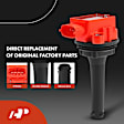 APIC1537 10-Piece Kit Red Ignition Coil and Iridium Spark Plug Kit