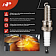 APIC1543 4 Pcs Red Ignition Coil & 4 Pcs Iridium Spark Plug Kit