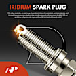 APIC1550 4 Pcs Red Ignition Coil & 4 Pcs Iridium Spark Plug Kit