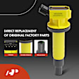 APIC1560 4 Pcs Yellow Ignition Coil & 4 Pcs Iridium Spark Plug Kit