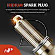 APIC1564 4 Pcs Yellow Ignition Coil & 4 Pcs Iridium Spark Plug Kit