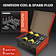 APIC1573 8 Pcs Yellow Ignition Coil & 8 Pcs Iridium Spark Plug