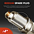 APIC1581 4 Pcs Yellow Ignition Coil &4 Pcs Iridium Spark Plug Kit
