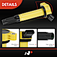 APIC1602 6 Pcs Yellow Ignition Coil