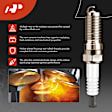 APICK20PG 8 Pcs Red Ignition Coils and 8 Pcs Iridium Spark Plugs Kit