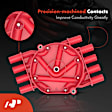 APIDC013 Red Distributor Cap and Rotor Kit