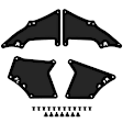 APIF003 4x Front Splash Guards Mud Flaps Fender Liner Shield