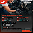 APIF395 2 Pcs Front Durable Inner Fender Liners