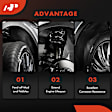 APIF395 2 Pcs Front Durable Inner Fender Liners