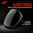 APMCR055 Mirror Cover Cap Smooth Black