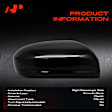 APMCR335 Mirror Cover Cap Smooth Black