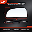APMGS031 Passenger Lower Mirror Glass with Manual Mirror Adjust
