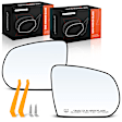 APMGS102 2 Pcs Driver & Passenger Mirror Glass with Power Adjust