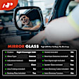 APMGS147 Passenger Mirror Glass with Manual Adjust