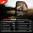 APMGS215 Passenger Lower Mirror Glass with Manual Adjust