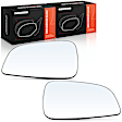 APMGS637 2 Pcs Driver & Passenger Mirror Glass with Manual Adjust