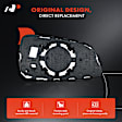 APMGS637 2 Pcs Driver & Passenger Mirror Glass with Manual Adjust