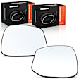 APMGS757 2 Pcs Front Mirror Glass with Manual Adjust