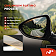 APMGS757 2 Pcs Front Mirror Glass with Manual Adjust