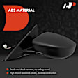 APMI3296TW Driver and Passenger Side Mirror, Power Adjust, Non-Heated, Manual Folding, Textured Black, No Signal Light, No Memory, No Puddle Light, No Auto-Dim, No Blind Spot Feature
