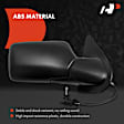 APMI3334TW Passenger Side Mirror, Manual Adjust, Non-Heated, Manual Folding, Textured Black, No Signal Light, No Memory, No Puddle Light, No Auto-Dim, No Blind Spot Feature