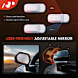 APMI3365TW Passenger Side Mirror, Power Adjust, Heated, Manual Folding, Black, In-housing Signal Light, With Memory, With Puddle Light, No Auto-Dim, With Blind Spot Glass