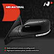 APMI3410TW Driver Side Mirror, Power Adjust, Heated, Power Folding, Smooth Black, In-housing Signal Light, With Memory, With Puddle Light, No Auto-Dim, With Blind Spot Glass