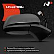 APMI3429TW Passenger Side Mirror, Power Adjust, Heated, Manual Folding, Smooth Black, No Signal Light, No Memory, No Puddle Light, No Auto-Dim, With Blind Spot Glass