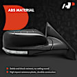 APMI3438TW Passenger Side Mirror, Power Adjust, Heated, Power Folding, Smooth Black, In-housing Signal Light, With Memory, With Puddle Light, No Auto-Dim, With Blind Spot Glass