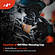 APOFH071 Engine Oil Filter Housing Cover Cap