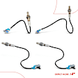 4-Pc Oxygen Sensor, Upstream & Downstream, 4-Pin, A-Premium APOS0442