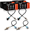 APOS0879 4 Pcs Upstream & Downstream O2 Oxygen Sensor
