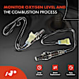APOS0937 2 Pcs Upstream & Downstream O2 Oxygen Sensor