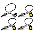 APOS0989 4 Pcs Upstream & Downstream O2 Oxygen Sensor