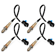 APOS1014 4 Pcs Upstream & Downstream O2 Oxygen Sensor