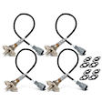APOS1109 4 Pcs Upstream & Downstream O2 Oxygen Sensor