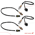 APOS1186 4 Pcs Upstream & Downstream O2 Oxygen Sensor