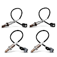 APOS1298 4 Pcs Upstream & Downstream O2 Oxygen Sensor