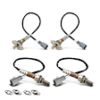 APOS1800 4 Pcs Upstream & Downstream O2 Oxygen Sensor