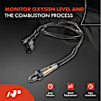 APOS1807 2 Pcs Upstream & Downstream O2 Oxygen Sensor