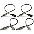 APOS1887 4 Pcs Upstream & Downstream O2 Oxygen Sensor